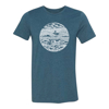 Teal Landscape Tee Front Image on white background